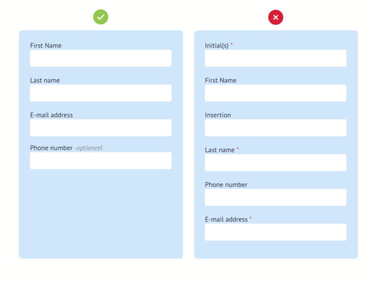 conversion your web form - Keep it simple