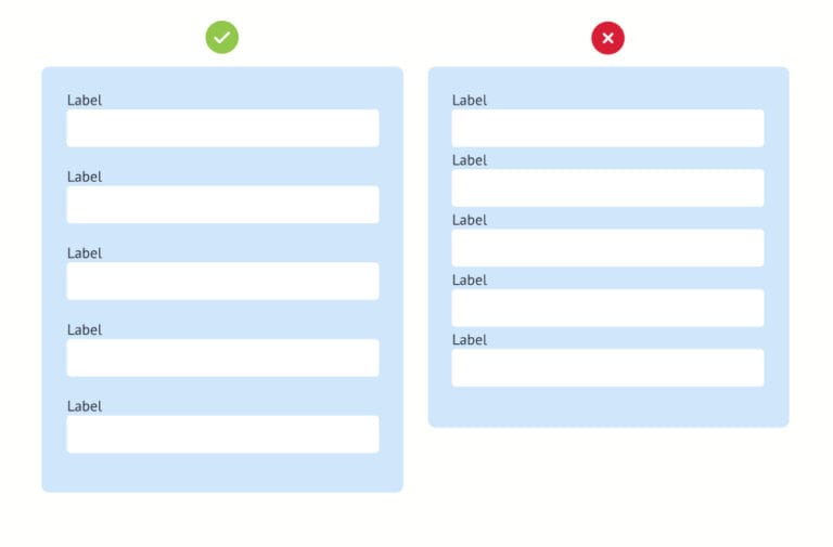 conversion your web form - Grouping between the fields.